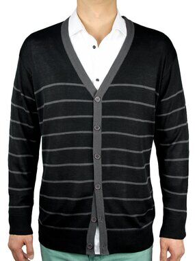 Stripe Cardigan Sweater